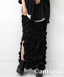 antiqua | クシュっと感が大人可愛い!!シャーリングスカート(スカート)