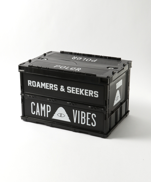 POLER CAMP VIBES 収納ケース オリーブグリーン POLeR（ポーラー）の「【POLeR/ポーラー】 FOLDING コンテナ
