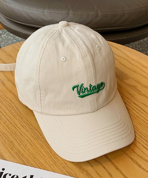 STYLEBLOCK(スタイルブロック)の「ロゴ刺繍キャップ(キャップ・レディース・ワインレッド/ベージュ/ブルー/ブラック/ネイビー・FREE)」の2枚目の写真