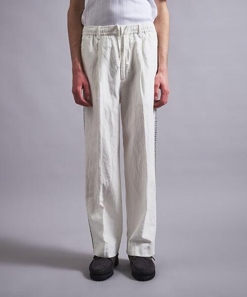 MONKEY TIME（モンキータイム）の「＜monkey time＞ CL CHINO SIDE EMBROIDERY EASY PANTS/パンツ（チノパンツ・メンズ・ブラック/オフホワイト・S/M/L）」の7枚目の写真