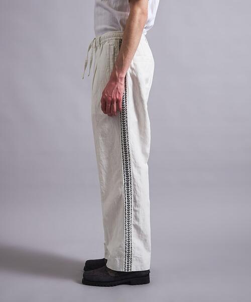 MONKEY TIME（モンキータイム）の「＜monkey time＞ CL CHINO SIDE EMBROIDERY EASY PANTS/パンツ（チノパンツ・メンズ・ブラック/オフホワイト・S/M/L）」の8枚目の写真