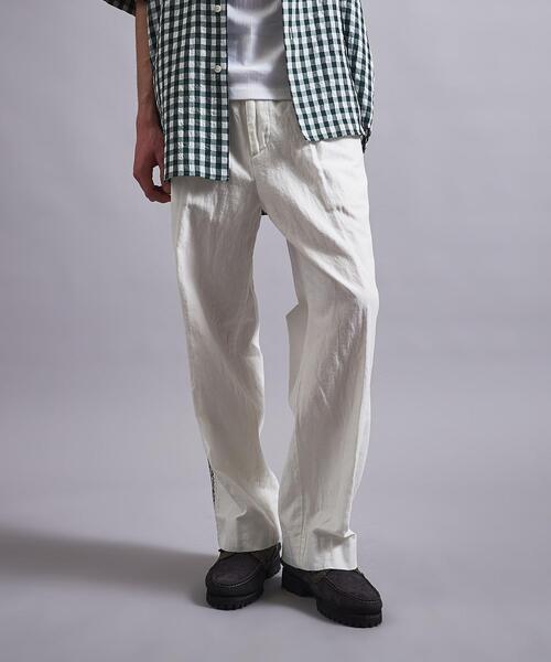 MONKEY TIME（モンキータイム）の「＜monkey time＞ CL CHINO SIDE EMBROIDERY EASY PANTS/パンツ（チノパンツ・メンズ・ブラック/オフホワイト・S/M/L）」の15枚目の写真