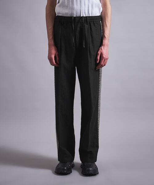 MONKEY TIME（モンキータイム）の「＜monkey time＞ CL CHINO SIDE EMBROIDERY EASY PANTS/パンツ（チノパンツ・メンズ・ブラック/オフホワイト・S/M/L）」の19枚目の写真