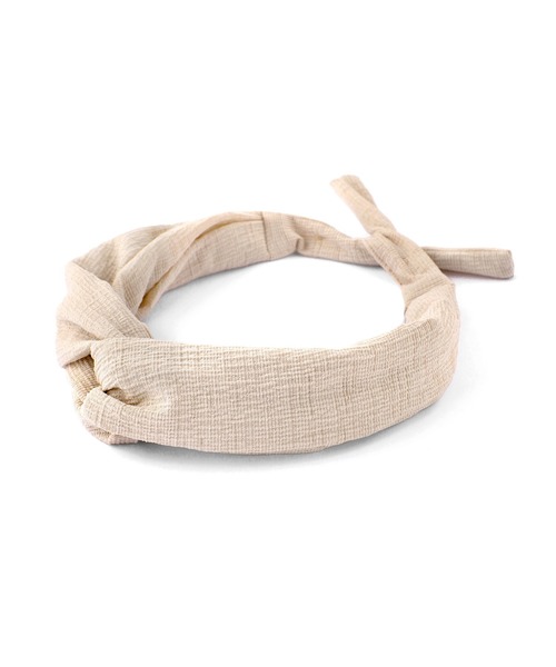 ANEMONE（アネモネ）の「ナチュラルカラーバックワイヤーターバン（ヘアバンド・レディース・ブラック/ブルー/グレー/アイボリー・FREE）」の5枚目の写真