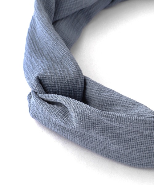 ANEMONE（アネモネ）の「ナチュラルカラーバックワイヤーターバン（ヘアバンド・レディース・ブラック/ブルー/グレー/アイボリー・FREE）」の10枚目の写真