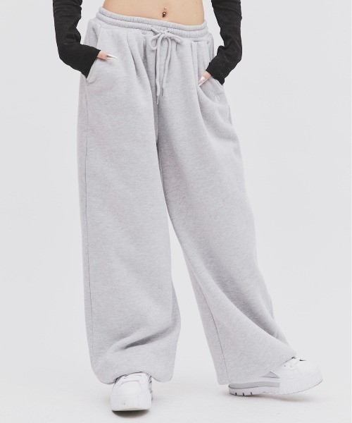 17HR（セブンティーンアワーズ）の「ルーズスウェットパンツ（スウェットパンツ・レディース・ブラック/グレー・FREE）」の6枚目の写真