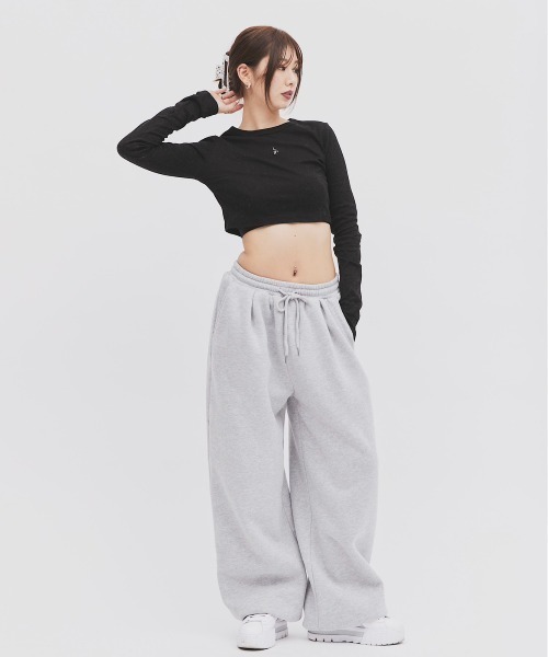 17HR（セブンティーンアワーズ）の「ルーズスウェットパンツ（スウェットパンツ・レディース・ブラック/グレー・FREE）」の11枚目の写真