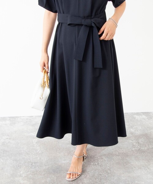 NOLLEY’S（ノーリーズ）の「ウォッシャブルリネンライク5分袖ワンピース（ワンピース・レディース・ベージュ/ピンク/ネイビー・38/36）」の22枚目の写真