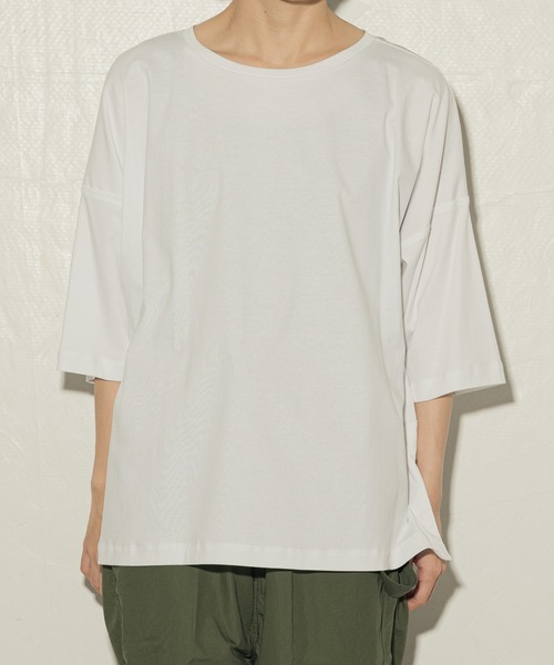 ottilie(オティーリエ)の「toricot toricot シアーヨークビックTシャツ ★(Tシャツ/カットソー・レディース・ブラック/オフホワイト/グリーン/ベージュ・FREE)」の14枚目の写真