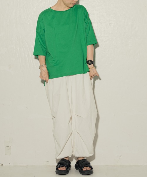ottilie(オティーリエ)の「toricot toricot シアーヨークビックTシャツ ★(Tシャツ/カットソー・レディース・ブラック/オフホワイト/グリーン/ベージュ・FREE)」の8枚目の写真