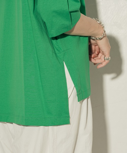 ottilie(オティーリエ)の「toricot toricot シアーヨークビックTシャツ ★(Tシャツ/カットソー・レディース・ブラック/オフホワイト/グリーン/ベージュ・FREE)」の12枚目の写真