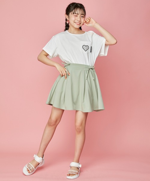 リボンプリントスカート　ジェニ着用 BLACKPINKジェニ着用☆リボンプリントスカート