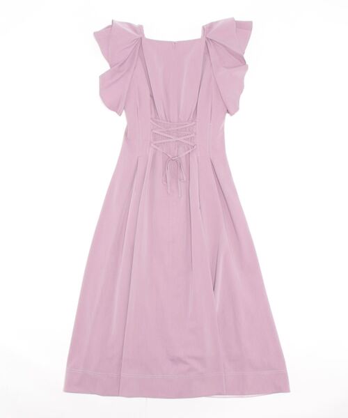 WILLSELECTION（ウィルセレクション）の「ウエストタックフリルワンピース（ワンピース・レディース・ブラック系その他5/ラベンダー/ブルー・MEDIUM）」の4枚目の写真