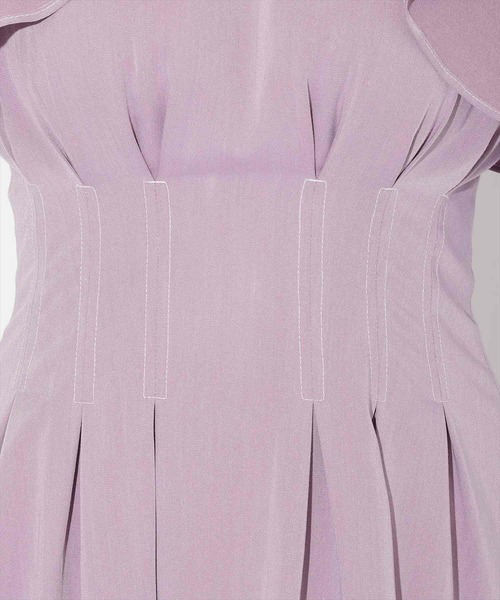 WILLSELECTION（ウィルセレクション）の「ウエストタックフリルワンピース（ワンピース・レディース・ブラック系その他5/ラベンダー/ブルー・MEDIUM）」の8枚目の写真