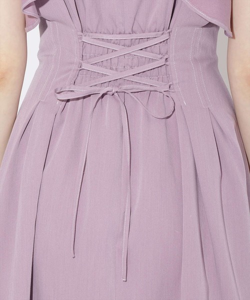 WILLSELECTION（ウィルセレクション）の「ウエストタックフリルワンピース（ワンピース・レディース・ブラック系その他5/ラベンダー/ブルー・MEDIUM）」の7枚目の写真