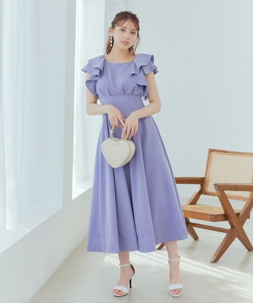 WILLSELECTION（ウィルセレクション）の「ウエストタックフリルワンピース（ワンピース・レディース・ブラック系その他5/ラベンダー/ブルー・MEDIUM）」の20枚目の写真