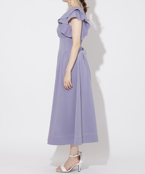 WILLSELECTION（ウィルセレクション）の「ウエストタックフリルワンピース（ワンピース・レディース・ブラック系その他5/ラベンダー/ブルー・MEDIUM）」の18枚目の写真