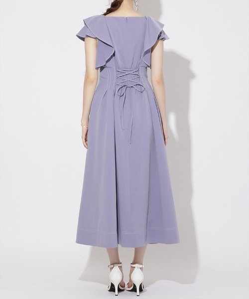WILLSELECTION（ウィルセレクション）の「ウエストタックフリルワンピース（ワンピース・レディース・ブラック系その他5/ラベンダー/ブルー・MEDIUM）」の17枚目の写真