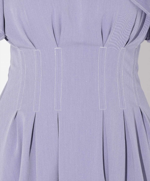WILLSELECTION（ウィルセレクション）の「ウエストタックフリルワンピース（ワンピース・レディース・ブラック系その他5/ラベンダー/ブルー・MEDIUM）」の15枚目の写真
