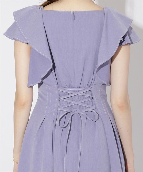 WILLSELECTION（ウィルセレクション）の「ウエストタックフリルワンピース（ワンピース・レディース・ブラック系その他5/ラベンダー/ブルー・MEDIUM）」の14枚目の写真