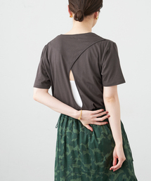 IENA | 【Uhr/ウーア】BACK OPEN Tシャツ(Tシャツ/カットソー)