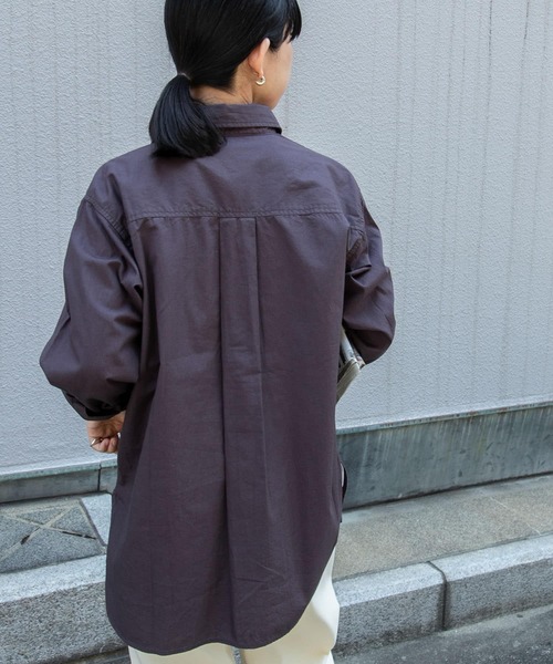 FORK&SPOON（フォークアンドスプーン）の「FORK&SPOON　ガーメントダイR/Cシャツ（シャツ/ブラウス・レディース・チャコールグレー/ベージュ・1）」の19枚目の写真