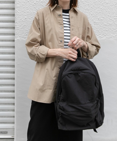 FORK&SPOON（フォークアンドスプーン）の「FORK&SPOON　ガーメントダイR/Cシャツ（シャツ/ブラウス・レディース・チャコールグレー/ベージュ・1）」の5枚目の写真