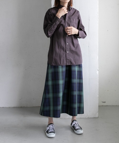 FORK&SPOON（フォークアンドスプーン）の「FORK&SPOON　ガーメントダイR/Cシャツ（シャツ/ブラウス・レディース・チャコールグレー/ベージュ・1）」の15枚目の写真