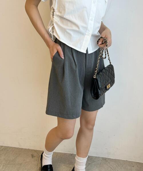 PHILLY（フィリー）の「タックショートパンツ（その他パンツ・レディース・ブラック/グレー・FREE）」の9枚目の写真