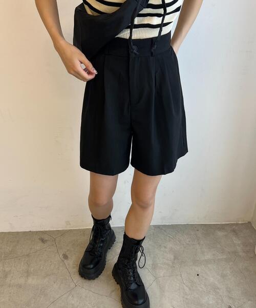 PHILLY（フィリー）の「タックショートパンツ（その他パンツ・レディース・ブラック/グレー・FREE）」の4枚目の写真