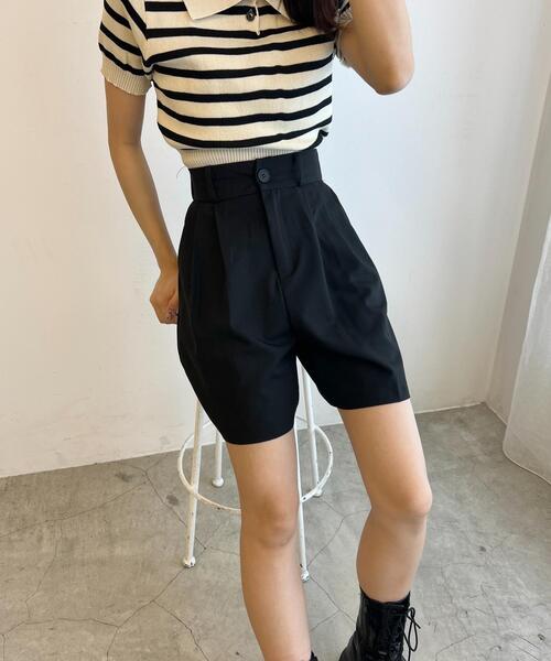 PHILLY（フィリー）の「タックショートパンツ（その他パンツ・レディース・ブラック/グレー・FREE）」の5枚目の写真