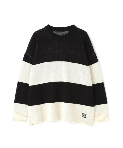 WHITELAND(ホワイトランド)の「【WEB&DEPOT限定】WHITELAND/ホワイトランド/BORDER CREWNECK KNIT(ニット/セーター・メンズ・ブルー/ブラック/グリーン・MEDIUM/LARGE)」の7枚目の写真