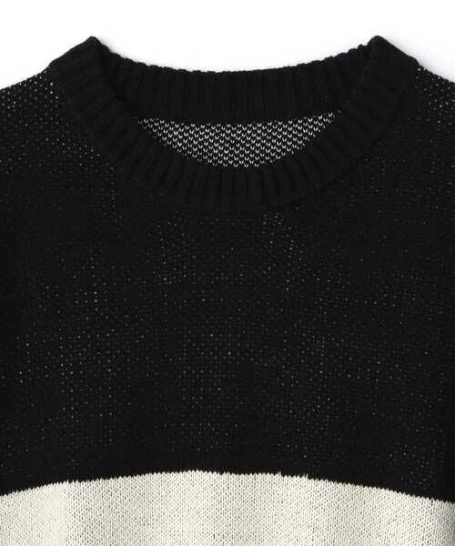 WHITELAND(ホワイトランド)の「【WEB&DEPOT限定】WHITELAND/ホワイトランド/BORDER CREWNECK KNIT(ニット/セーター・メンズ・ブルー/ブラック/グリーン・MEDIUM/LARGE)」の10枚目の写真
