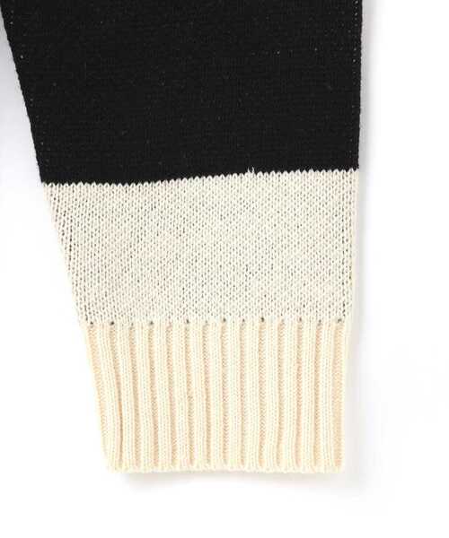 WHITELAND(ホワイトランド)の「【WEB&DEPOT限定】WHITELAND/ホワイトランド/BORDER CREWNECK KNIT(ニット/セーター・メンズ・ブルー/ブラック/グリーン・MEDIUM/LARGE)」の12枚目の写真