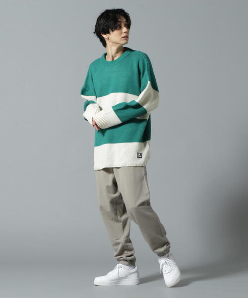 WHITELAND(ホワイトランド)の「【WEB&DEPOT限定】WHITELAND/ホワイトランド/BORDER CREWNECK KNIT(ニット/セーター・メンズ・ブルー/ブラック/グリーン・MEDIUM/LARGE)」の20枚目の写真