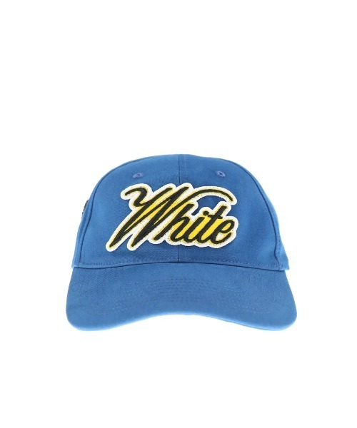 off white(オフホワイト)の「WORLD VARSITY BASEBALL CAP(キャップ・メンズ・ブルー・ONE SIZE)」の1枚目の写真