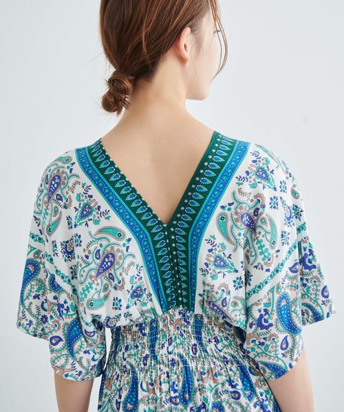 Edit Sheen（エディットシーン）の「エスニック柄ワンピース（ワンピース・レディース・ピンク/ブルー・M）」の19枚目の写真