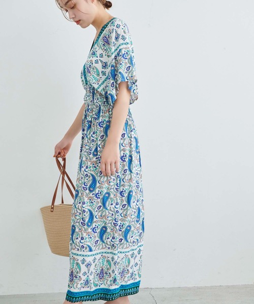 Edit Sheen（エディットシーン）の「エスニック柄ワンピース（ワンピース・レディース・ピンク/ブルー・M）」の15枚目の写真