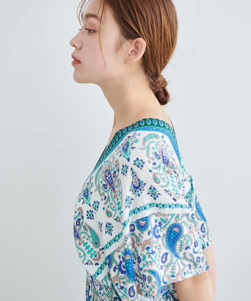 Edit Sheen（エディットシーン）の「エスニック柄ワンピース（ワンピース・レディース・ピンク/ブルー・M）」の18枚目の写真