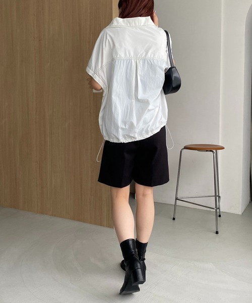 CAPRICIEUX LE'MAGE(カプリシューレマージュ)の「半袖アノラックシャツ(Tシャツ/カットソー・レディース・ホワイト/ベージュ・FREE)」の16枚目の写真