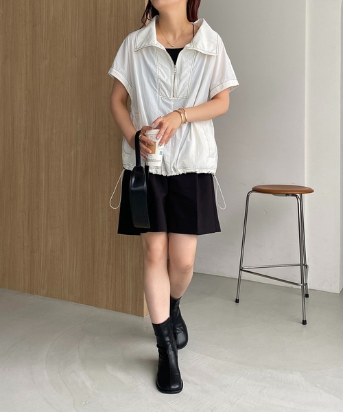 CAPRICIEUX LE'MAGE(カプリシューレマージュ)の「半袖アノラックシャツ(Tシャツ/カットソー・レディース・ホワイト/ベージュ・FREE)」の20枚目の写真