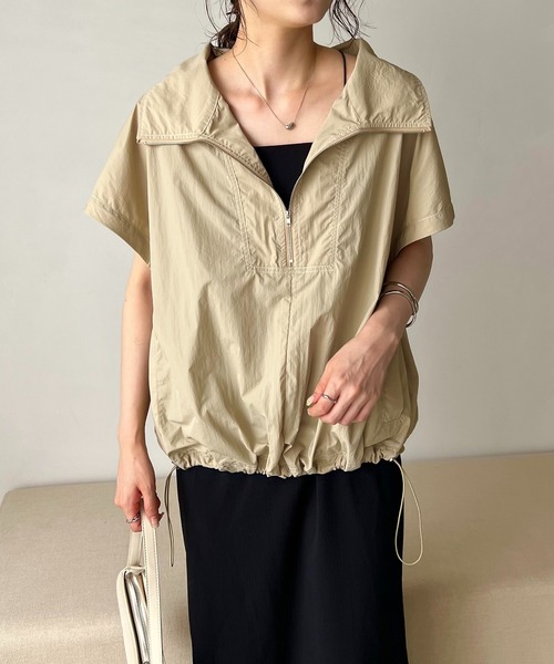 CAPRICIEUX LE'MAGE(カプリシューレマージュ)の「半袖アノラックシャツ(Tシャツ/カットソー・レディース・ホワイト/ベージュ・FREE)」の21枚目の写真