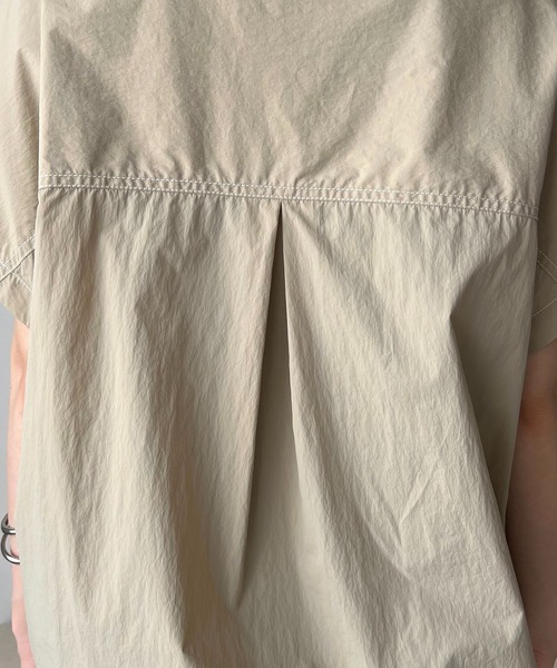 CAPRICIEUX LE'MAGE(カプリシューレマージュ)の「半袖アノラックシャツ(Tシャツ/カットソー・レディース・ホワイト/ベージュ・FREE)」の10枚目の写真