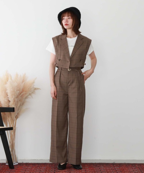 archives（アルシーヴ）の「’ハイウエストツータックワイドパンツ’（その他パンツ・レディース・ブラック/モカ/アイボリー・MEDIUM）」の12枚目の写真