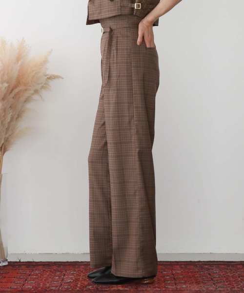 archives（アルシーヴ）の「’ハイウエストツータックワイドパンツ’（その他パンツ・レディース・ブラック/モカ/アイボリー・MEDIUM）」の9枚目の写真