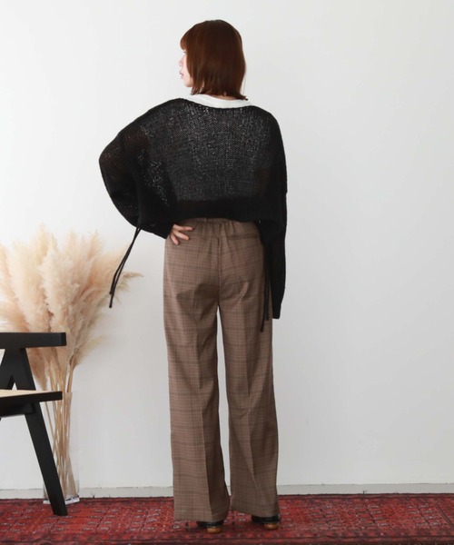 archives（アルシーヴ）の「’ハイウエストツータックワイドパンツ’（その他パンツ・レディース・ブラック/モカ/アイボリー・MEDIUM）」の18枚目の写真