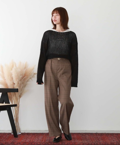 archives（アルシーヴ）の「’ハイウエストツータックワイドパンツ’（その他パンツ・レディース・ブラック/モカ/アイボリー・MEDIUM）」の16枚目の写真