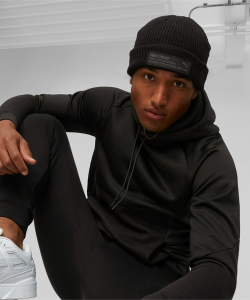 PUMA（プーマ）の「PUMA プーマ ユニセックス プーマ フォワード ビーニー（ニットキャップ/ビーニー・メンズ・チョコ/ブラック・フリー）」の2枚目の写真