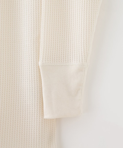 JEMORGAN(ジェーイーモーガン)の「【JEMORGAN/ジェーイーモーガン】ワッフルヘンリーネックロンT(Tシャツ/カットソー・メンズ・ホワイト/アイボリー/ブラック/杢グレー/ネイビー/カーキ・X-LARGE/MEDIUM/LARGE)」の20枚目の写真
