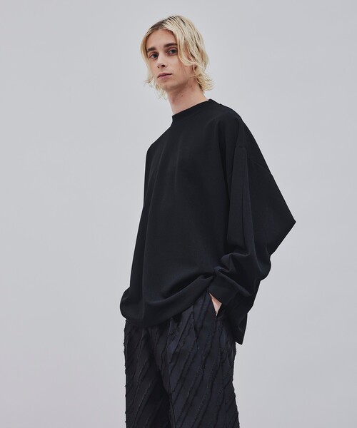 tk.TAKEO KIKUCHI(ティーケータケオキクチ)の「◆ジョーゼットドルマンカットソー(Tシャツ/カットソー・メンズ・ブラック/ホワイト/ブルー・88)」の3枚目の写真